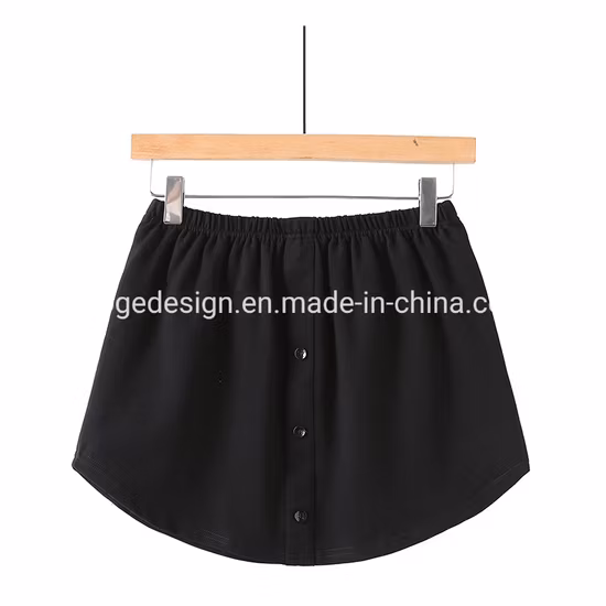 Tops Selling Premium Supplier Islamic Women Solid Button Cotton Dress Skirt Muslim Clothing