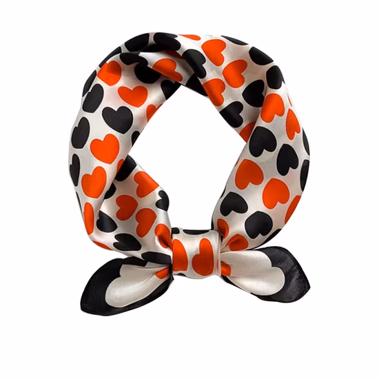 Fashion Silk Scarf for Women Floral Print Satin Hijab Scarfs Female 90*90cm Kerchief Square Shawls Hair Head Scarves for Ladies