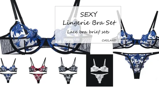 Ladies Sexy Langerie Bralette Lenceria PARA Mujer Push up Lengerie Erotic Underwire Bra & Brief Sets Lingerie for Women
