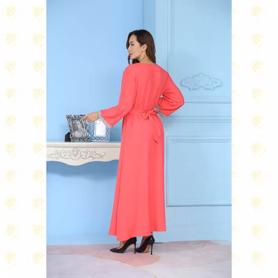 Shinning Stone Turkey Arabic Clothes Women Islamic Muslim Clothes Embroidery Long Dresses Abaya Women Girl Muslim Clothes Women