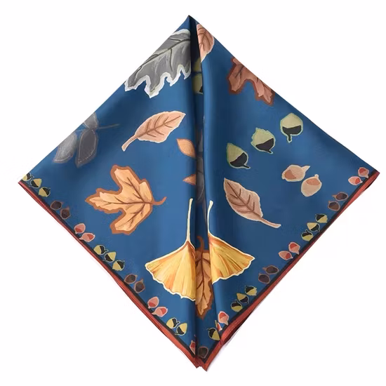 Wholesale Square Silk Scarf Custom Design Digital Printing Silk Head Scarf