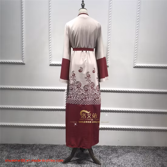 Wholesale Arabic Dubahi Cardigan Abaya Design Women Abaya Muslim Dress Long Sleeve Kaftan Canada USA Koleksi Baju Abaya Fashion Kimono Dress Clothing Factory
